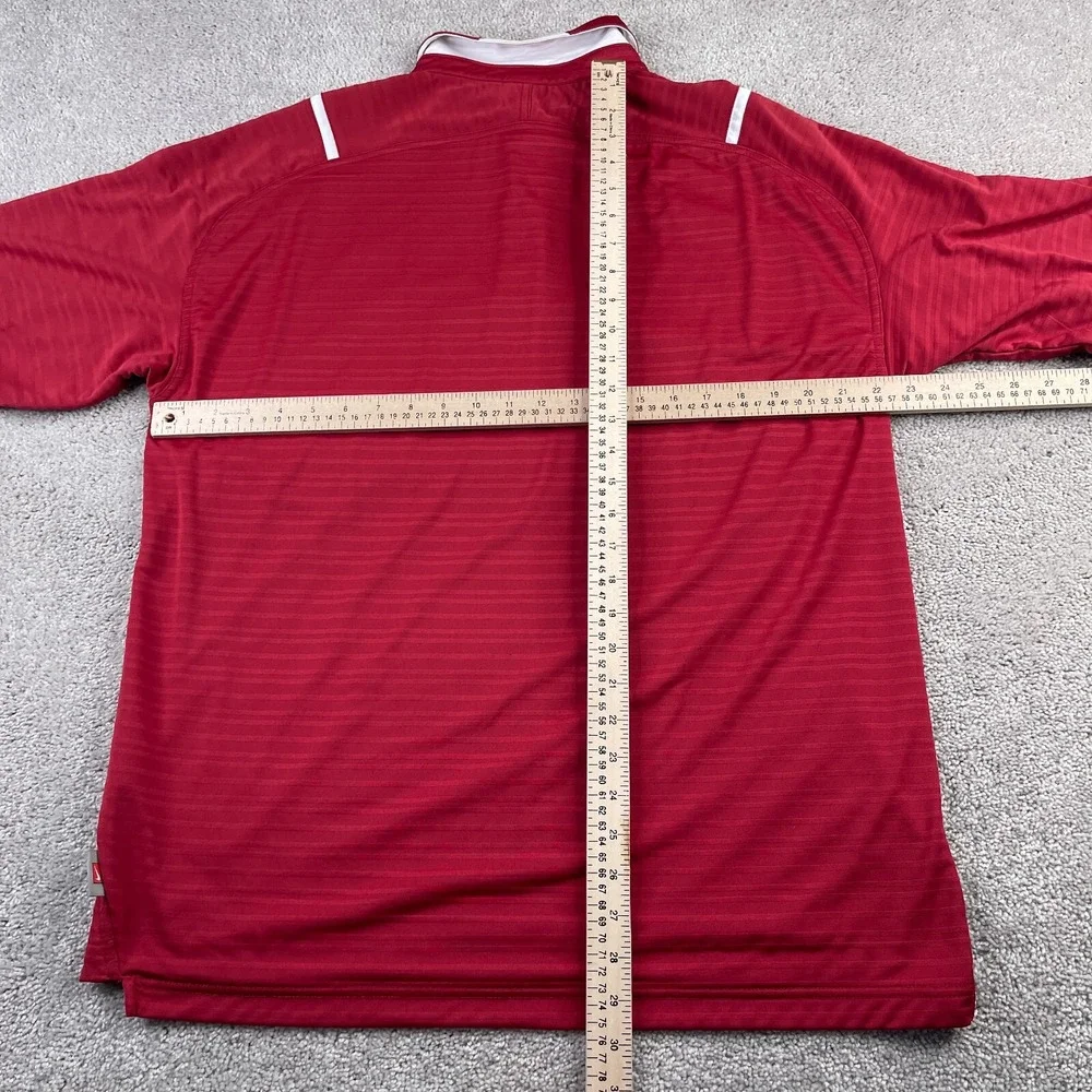 Alabama Crimson Tide‎ Polo Shirt Mens Large Red Nike Team Fit Dry Performance
